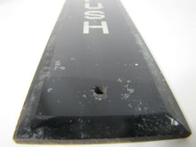 Load image into Gallery viewer, Antique &#39;PUSH&#39; Bevel Edge Glass Door Push Plate Sign Old Architectural Hardware

