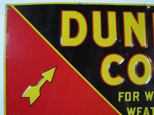 Early 1900s Dundon Coal Advertising Sign 'for winter weather' old embossed *Rare