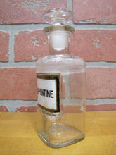 Load image into Gallery viewer, TURPENTINE Antique Reverse Glass Label Bottle Apothecary Drug Store Medicine
