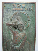 Load image into Gallery viewer, 1ST ANNUAL OPEN INTERNATIONAL MARTIAL ARTS CHAMPIONSHIP FA-RANG-DO Bronze Plaque
