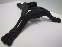 Load image into Gallery viewer, FLAG POLE BASE STAND NY Antique Cast Iron Architectural Hardware Heart Foot
