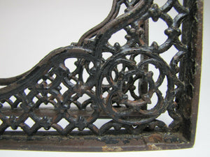 Old Cast Iron Architectural Pair Brackets Decorative Arts Hardware Elements