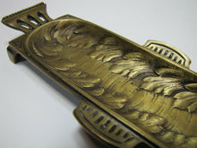 Load image into Gallery viewer, Antique Decorative Arts Brass Tray Leaves Ornate Card Tip Trinket Pen Rest
