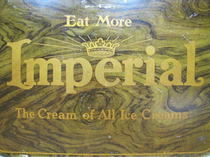 Old IMPERIAL 'The Cream of All Creams' ICE CREAM Ad TRAY American Art Works Ohio