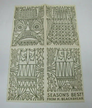 Load image into Gallery viewer, SEASONS BEST! KATHLEEN BLACKSHEAR (1897-1988) Christmas Holiday Card Artwork
