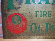 Load image into Gallery viewer, The  FRANKLIN FIRE INSURANCE Co of PHILADELPHIA Antique Advertising Sign
