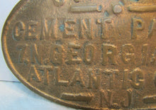 Load image into Gallery viewer, J TILTON CEMENT PAVING ATLANTIC CITY NJ Old Advertising Plaque Sign
