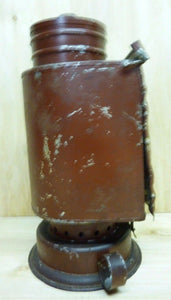 Antique Tin Oil Lamp Red Lense Cover Miller Simplex Burner Darkroom Photography