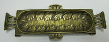 Load image into Gallery viewer, Antique Decorative Arts Brass Tray Leaves Ornate Card Tip Trinket Pen Rest
