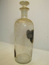Load image into Gallery viewer, Antique HAND BLOWN APOTHECARY Medicine Bottle Jar Clear Glass Drug Store
