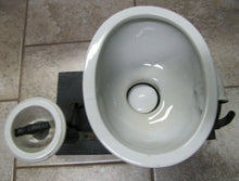 Load image into Gallery viewer, W S CARR NY Antique Dental Spittoon Early Plumbing Porcelain Salesman Sample
