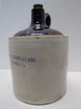 Load image into Gallery viewer, Antique John B. Monaghan&#39;s Sons Shenandoah Pa Stoneware Pottery Advertising Jug
