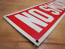 Load image into Gallery viewer, NO SMOKING Old Sign SCHWARTZ Bros PHILADELPHIA PA Embossed Tin Advertising
