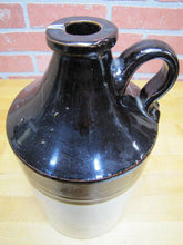 Load image into Gallery viewer, Antique DIAMOND INKS Stoneware Pottery Jug MILWAUKEE WIS USA Two Tone Handle
