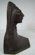 Load image into Gallery viewer, Antique Indian Chief Bronze Brass Decorative Art Bookend Doorstop made in USA
