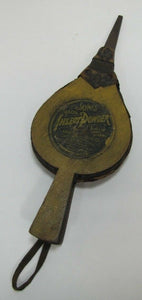 Antique JAYNES MAGIC INSECT POWDER Poison Advertising Wooden Bellows BOSTON MASS