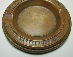 CHOICE MEATS AND PROVISIONS MARCEL WATTECAMPS Antique Ad Cigar Ashtray Tray