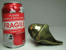 Load image into Gallery viewer, Fish Old Brass Figural Cigar Rest Ashtray Incense Burner England Decorative Arts
