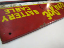 Load image into Gallery viewer, Orig 1940-50s Crescent Wiry Joe Battery Cable Sign metal gas station parts store
