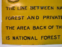 Load image into Gallery viewer, US FOREST SERVICE DEPARTMENT OF AGRICULTURE Old Sign ELWOOD MYERS Springfield O circa 1905-1920
