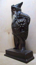 Load image into Gallery viewer, BRADLEY &amp; HUBBARD Cast Iron WARRIOR GNOME ELF MAN KRAMPUS Antique Doorstop B&amp;H
