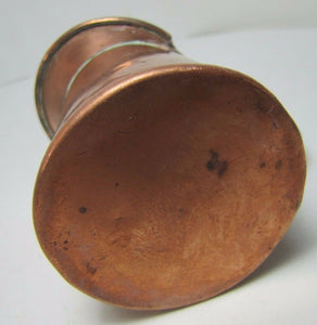 Old Small PITCHER MEASURE Tin Copper Wash Decorative Kitchenware Utensil Tool