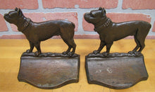 Load image into Gallery viewer, B&amp;H BRADLEY HUBBARD BULLDOG Boston Terrier Dog Antique Bookends Art Statues
