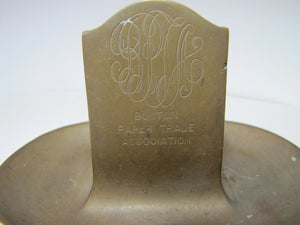 1930s BOSTON PAPER TRADE Association 50yr Anniversary Ashtray Tray BERNARD NY