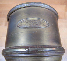 Load image into Gallery viewer, 19c PAGE BROS &amp; Co BOSTON MASS Brass Bronze Oil Lamp Holder Bracket RR Ship
