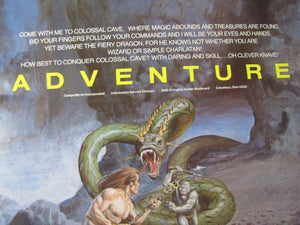 Orig 1980s CompuServe ADVENTURE Video Game Promo Poster artwrk Gray Morrow SciFi