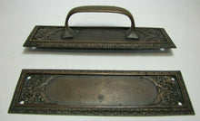 Load image into Gallery viewer, Antique Bronze Door PUSH &amp; PULL Plates Exquisite Architectural Hardware Elements
