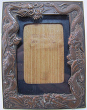 Load image into Gallery viewer, Old Asian DRAGON Frame High Relief Exquiste Monsters Serpents Brass Bronze
