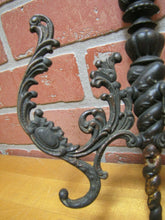 Load image into Gallery viewer, Antique 19c Bronze Flame Finial Ornate Hanger Hooks Decorative Arts Hardware
