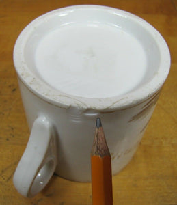 Antique BLACKSMITH ANVIL Occupational Shaving Mug Hand Painted Porcelain