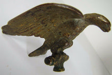 Load image into Gallery viewer, Antique Bronze EAGLE Finial ornate architectural small hardware gold gilt patina

