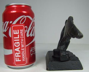 Antique Cast Iron FOE FRATERNAL ORDER of EAGLES Bookend Small Doorstop Statue