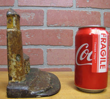 Load image into Gallery viewer, LIGHTHOUSE Antique Cast Iron Keepers Home Figural Doorstop Decorative Art Statue

