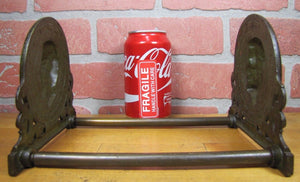 LINCOLN JUDD Mfg Co Antique President Book Rack Bookends Expandable Cast Iron