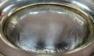 PENN STROUD Hotel Antique Advertising Compote Stroudsburg Pa Wilkens Silver Pl