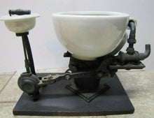 Load image into Gallery viewer, W S CARR NY Antique Dental Spittoon Early Plumbing Porcelain Salesman Sample
