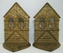 Load image into Gallery viewer, The BELFRY c1928 Cast Iron Old Figural Decorative Art Statue Bookends
