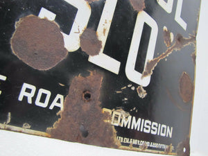 Old CAUTION SCHOOL "SLO" State Road Comission Porcelain Sign Balto En Nov NY