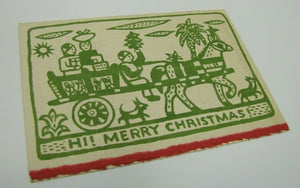 HI! MERRY CHRISTMAS! ETHEL SPEARS (1903-1974) Artwork Greeting Card