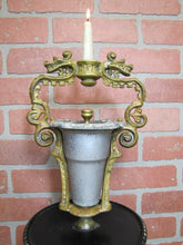 Load image into Gallery viewer, Antique Double Dragons Serpents Monsters Cast Iron Ashtray Old Colony Iron Works
