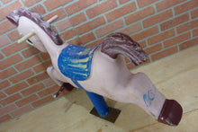 Load image into Gallery viewer, Old PONY CARNIVAL AMUSEMENT PARK RIDE Childs Fixed Roundabout Ride-On Numbered
