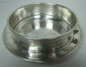 Antique ALLAN LINE STEAMSHIP Dish Bowl c1905 ELKINGTON & Co Ship Boat Nautical