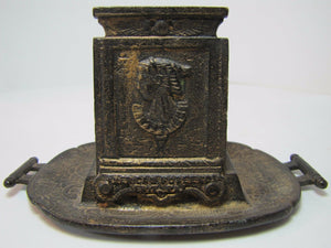 Antique AMERICAN FUSEE Co ERIE Pa Advertising Match Book Holder Egyptian Revival
