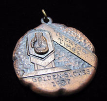 Load image into Gallery viewer, Orig 1937 TRENTON TIMES GOLDEN GLOVES BOXING Medal Medallion ornate design
