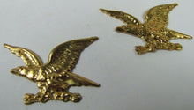 Load image into Gallery viewer, Old Brass EAGLES Decorative Ornamental Hardware Adornments Detailed Figural Pair
