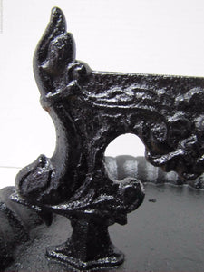 Antique Cast Iron Victorian Boot Scraper dauphin devil evil mans face with tray